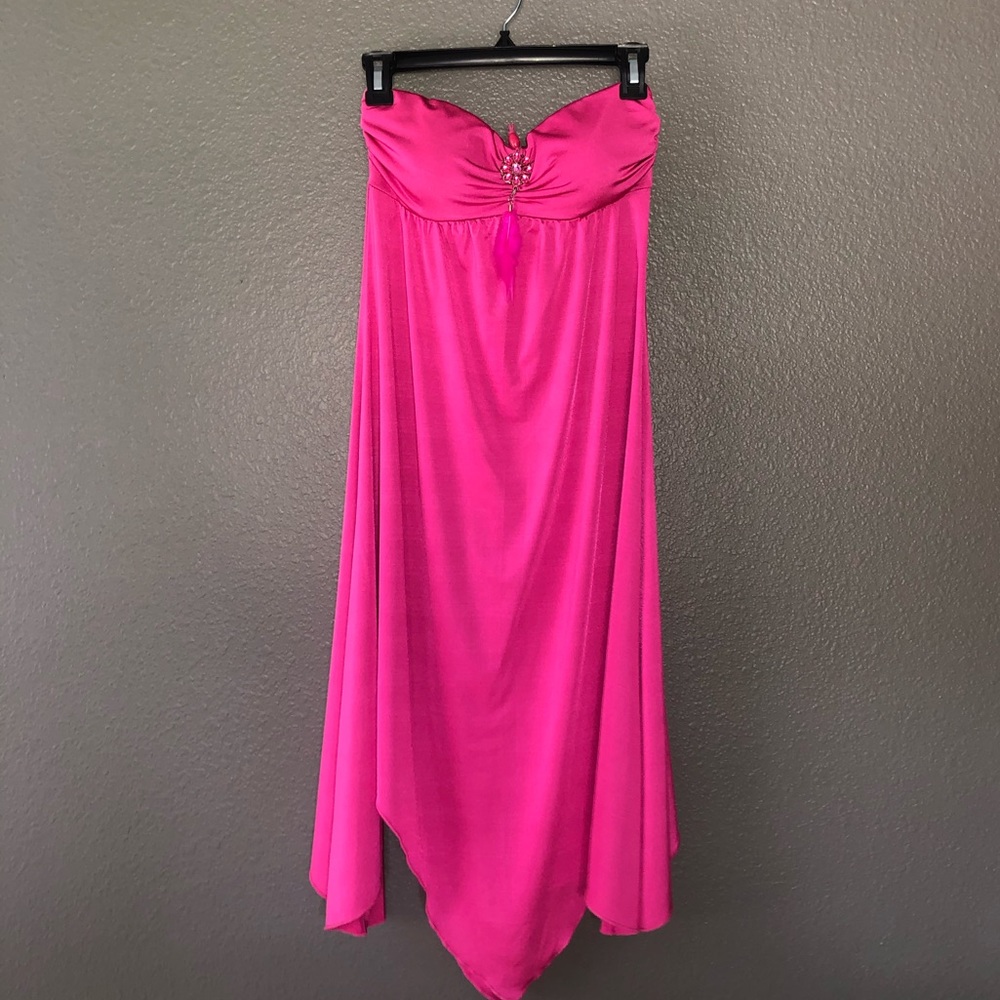 Miss Bisou Pink Halter Dress